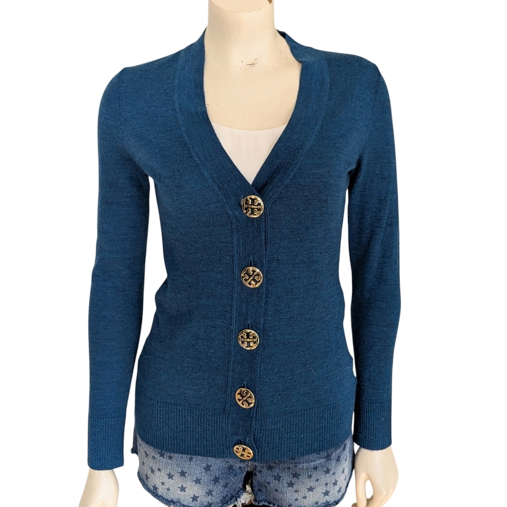 Tory Burch Merino Wool Cardigan Size XS
